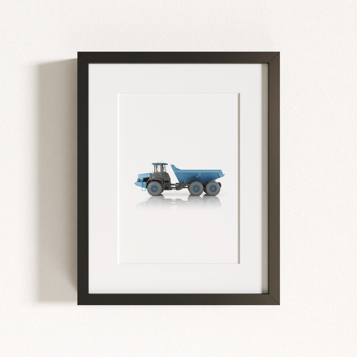 Construction Vehicle Dump Truck Art