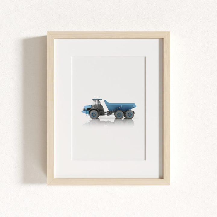 Construction Vehicle Dump Truck Art