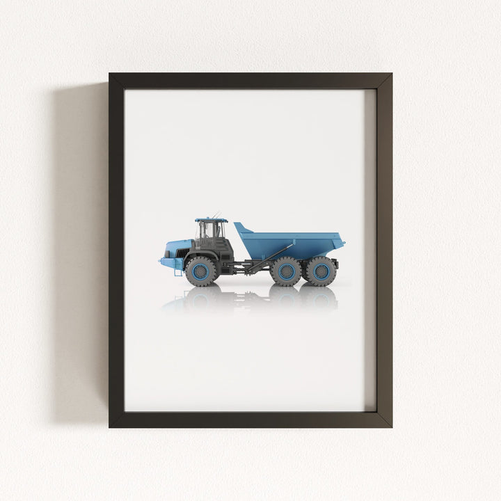 Construction Vehicle Dump Truck Art