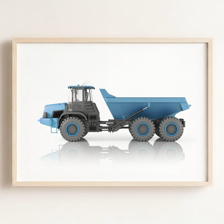 Construction Vehicle Dump Truck Art