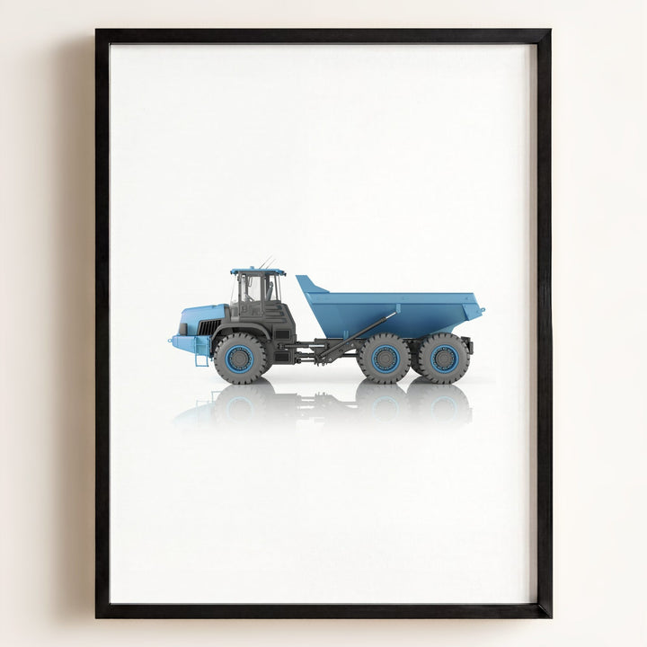 Construction Vehicle Dump Truck Art