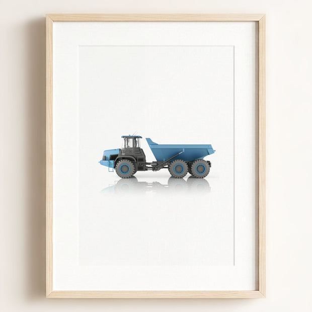 Construction Vehicle Dump Truck Art