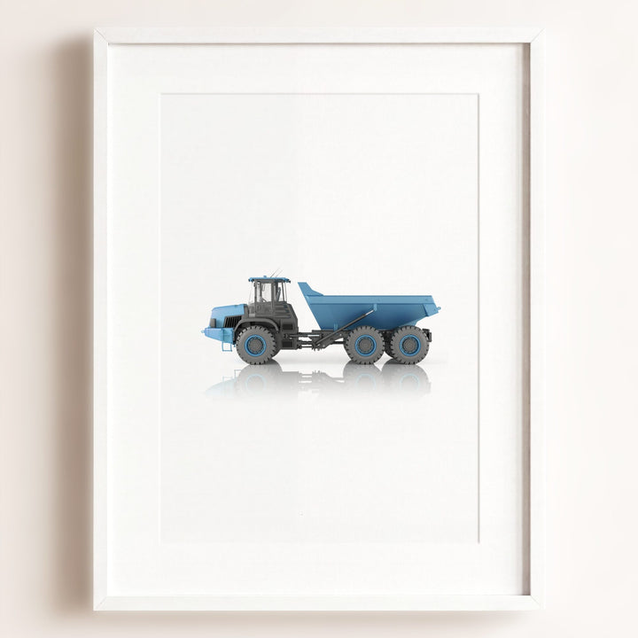 Construction Vehicle Dump Truck Art