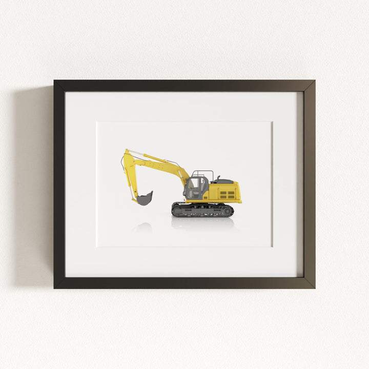 Construction Vehicle Track Excavator Art