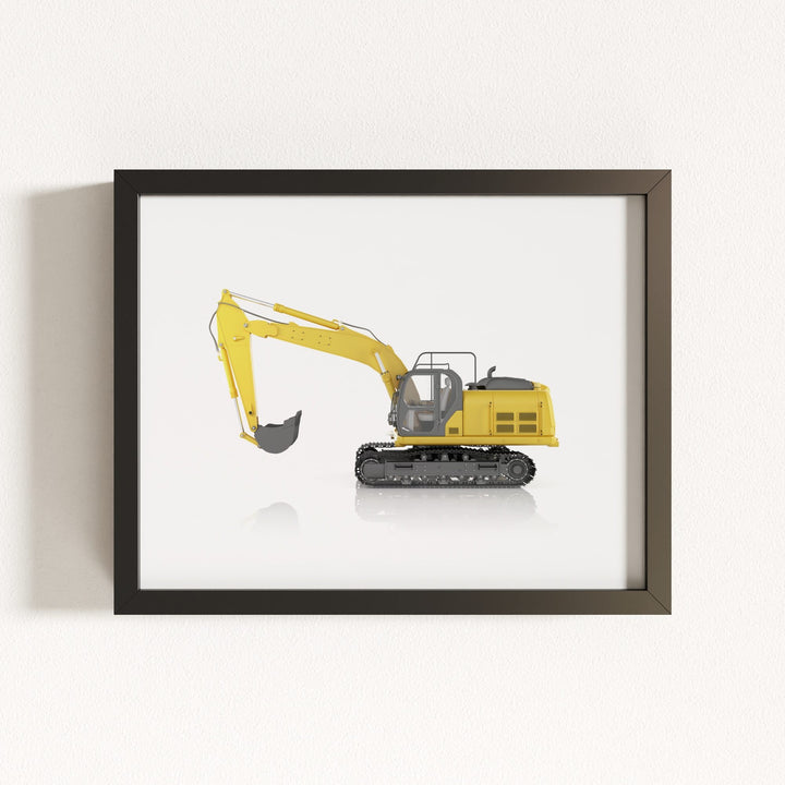 Construction Vehicle Track Excavator Art