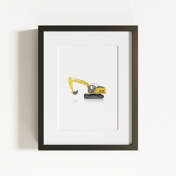 Construction Vehicle Track Excavator Art