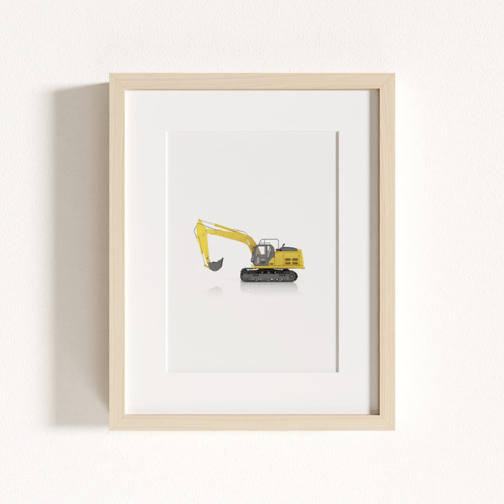 Construction Vehicle Track Excavator Art