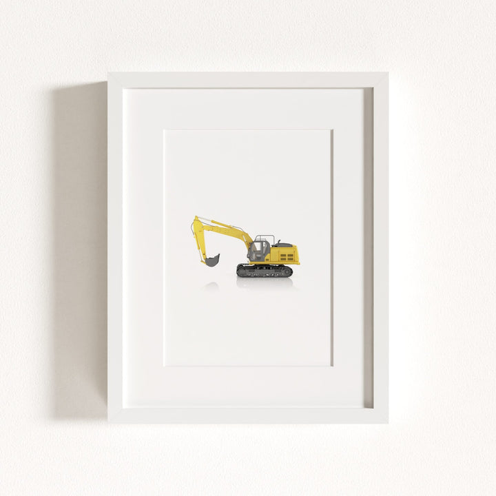 Construction Vehicle Track Excavator Art