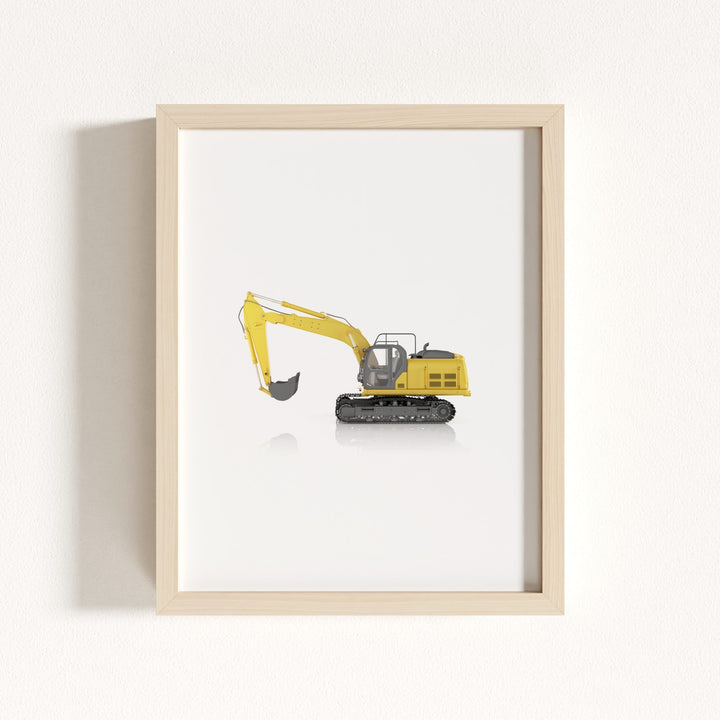 Construction Vehicle Track Excavator Art