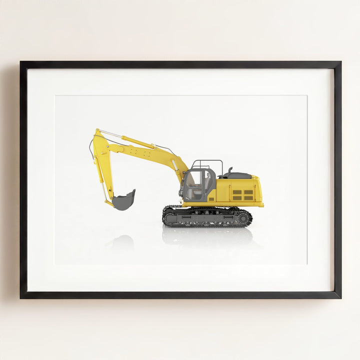 Construction Vehicle Track Excavator Art