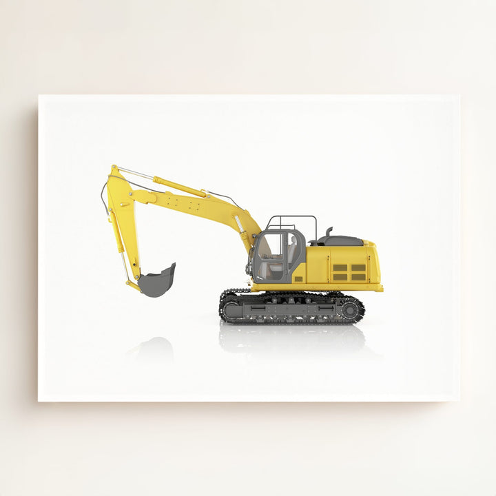 Construction Vehicle Track Excavator Art