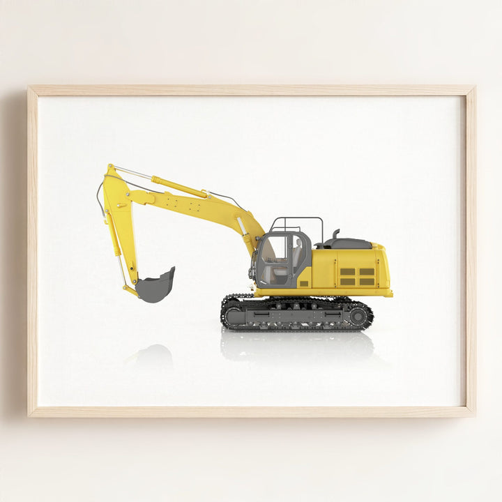 Construction Vehicle Track Excavator Art