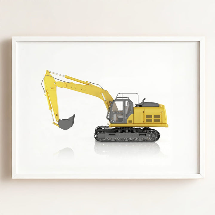 Construction Vehicle Track Excavator Art