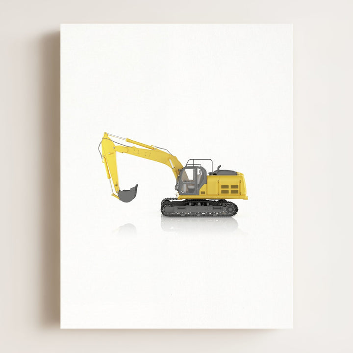 Construction Vehicle Track Excavator Art