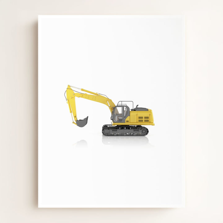 Construction Vehicle Track Excavator Art
