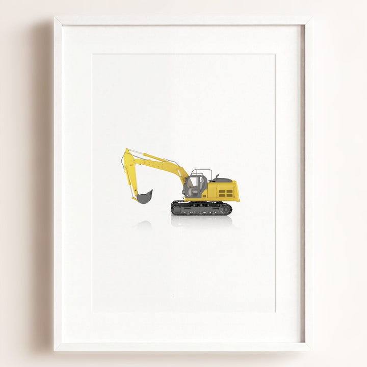 Construction Vehicle Track Excavator Art