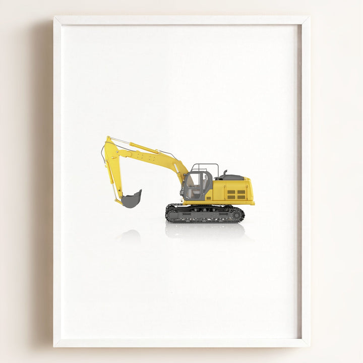 Construction Vehicle Track Excavator Art