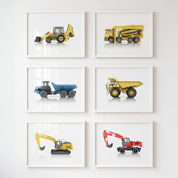 Construction Vehicles Collection Set of 6