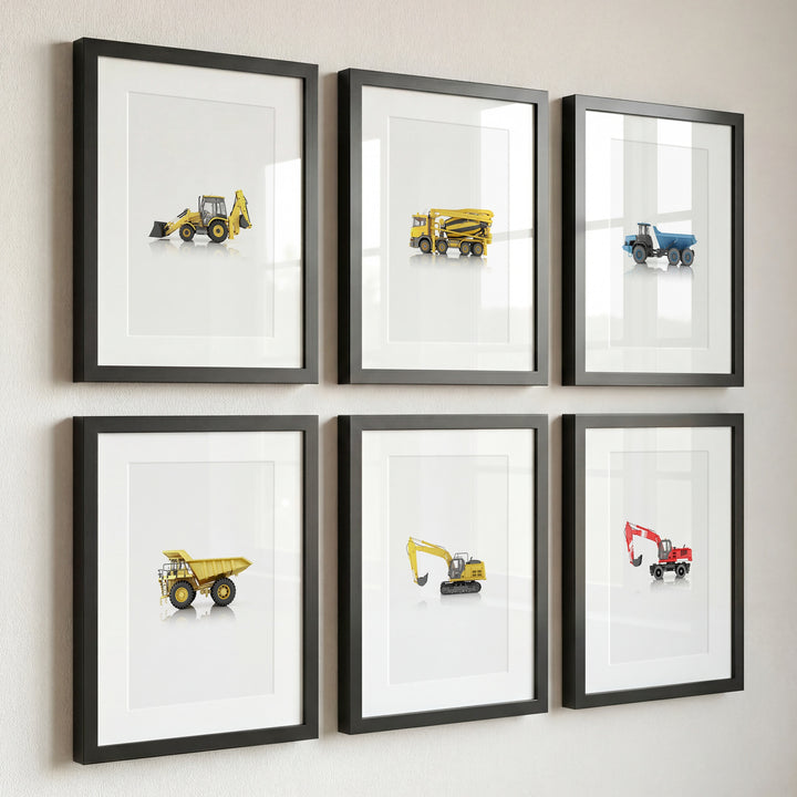 Construction Vehicles Collection Set of 6