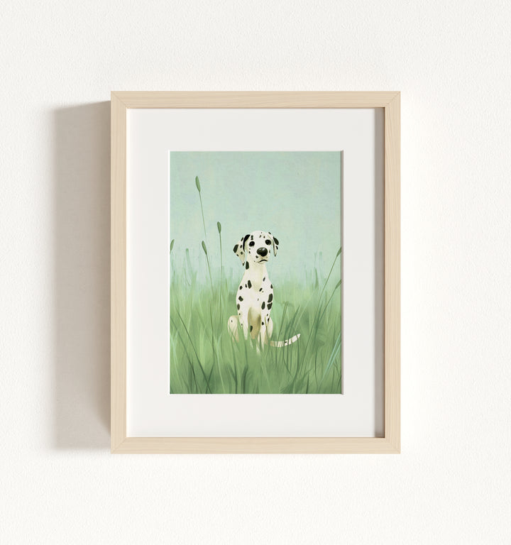 Framed Nursery Art Picture Book Puppies