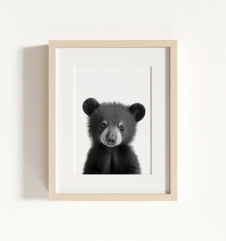 Baby Black Bear Framed Art