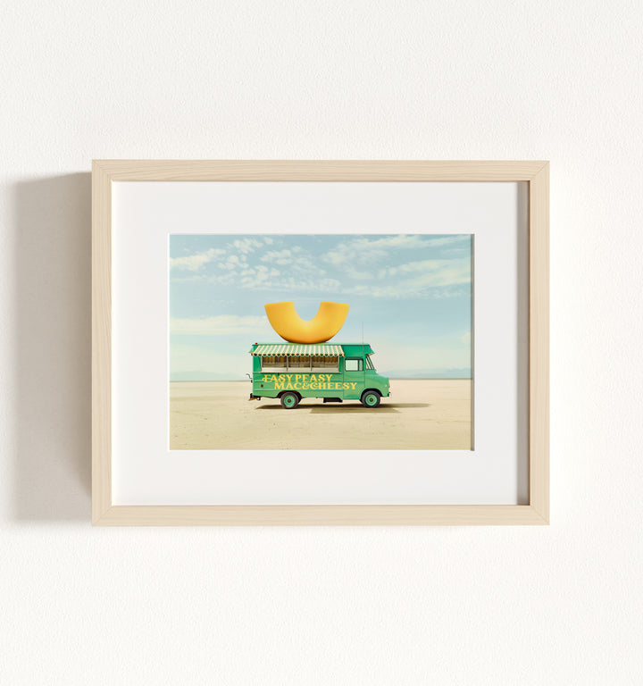 Easy Peasy Mac & Cheesy Food Truck Art Framed Art