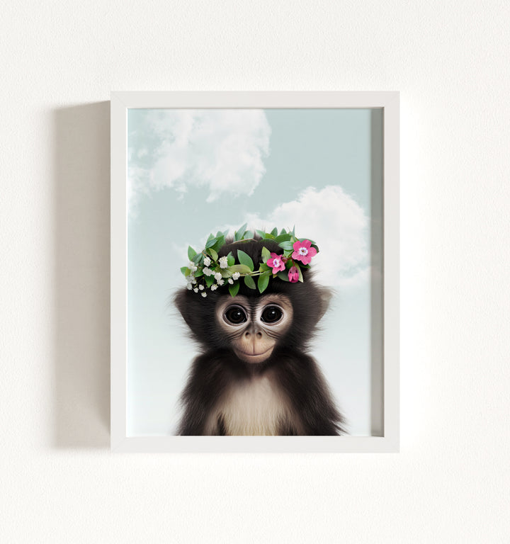 Baby Monkey Framed Art