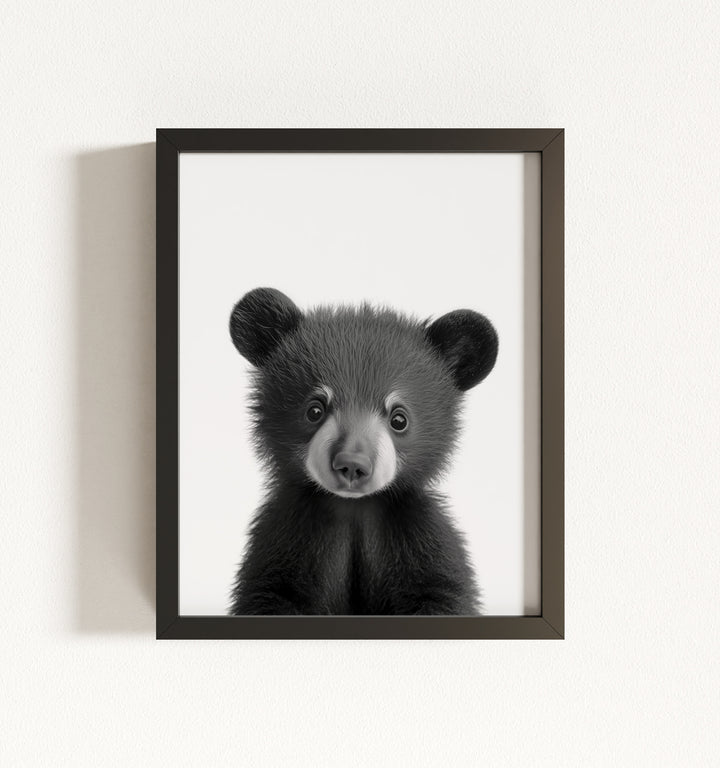 Baby Black Bear Framed Art