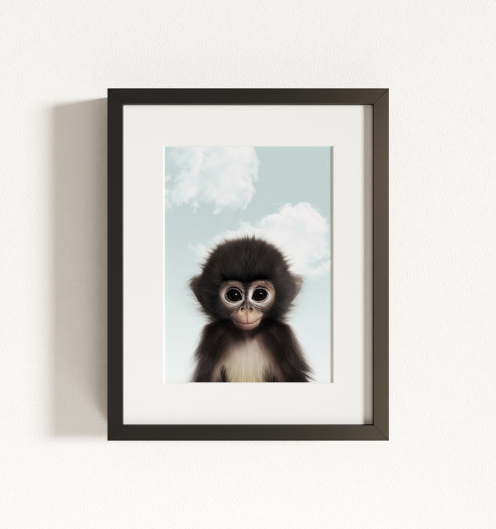 Baby Monkey Framed Art