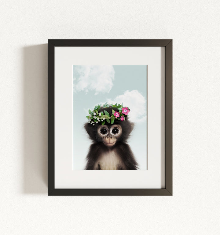 Baby Monkey Framed Art