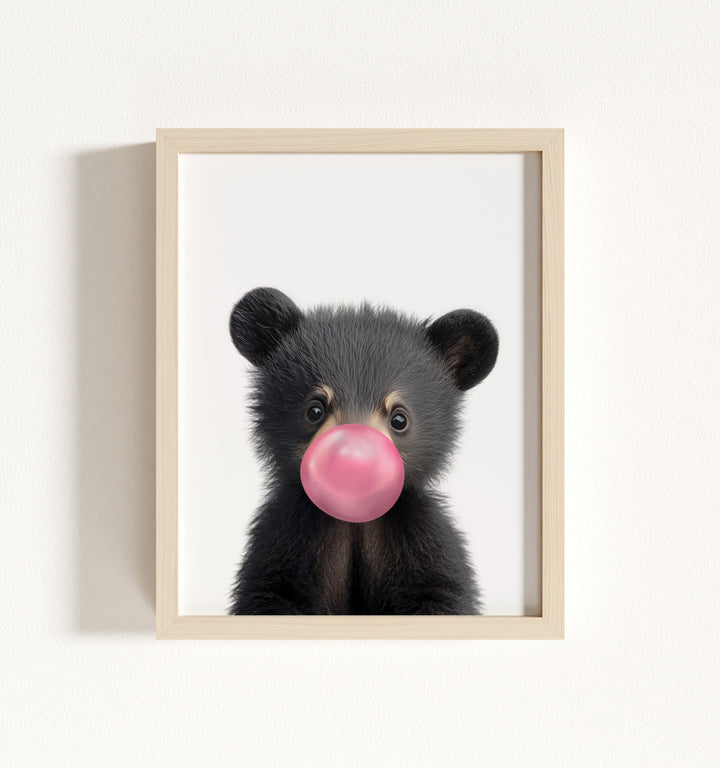 Baby Black Bear Framed Art