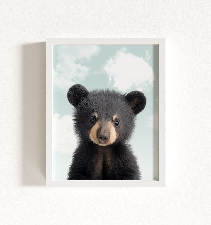 Baby Black Bear Framed Art