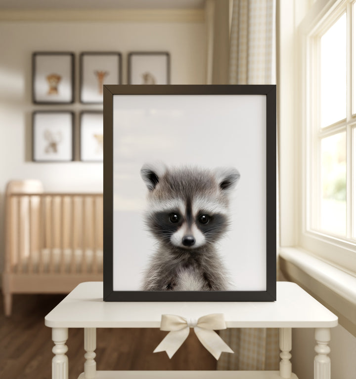 Baby Raccoon Framed Art