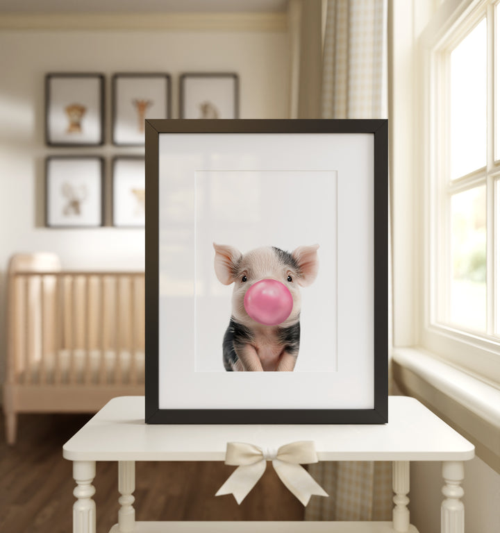Baby Pig Framed Art