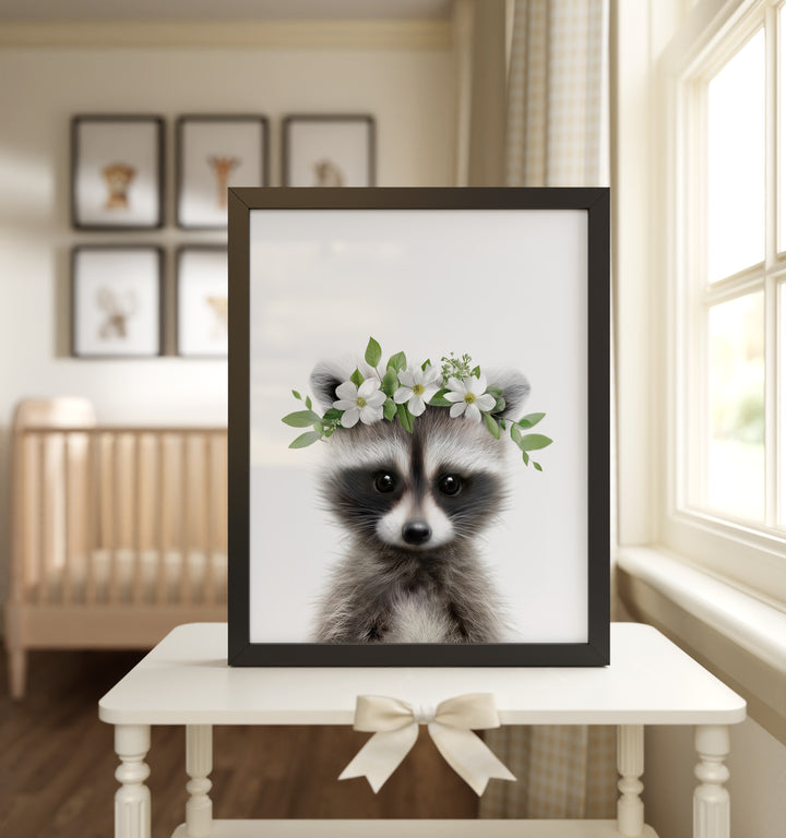 Baby Raccoon Framed Art
