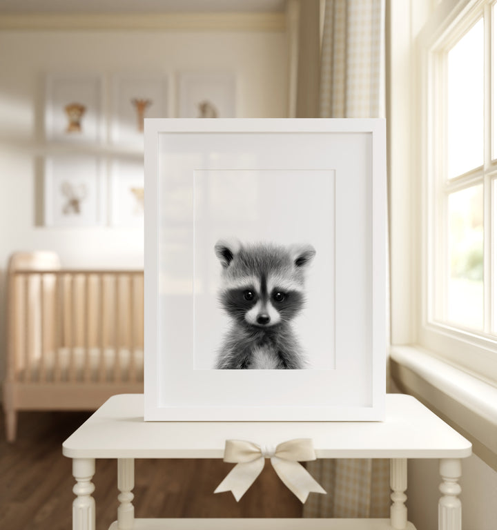 Baby Raccoon Framed Art