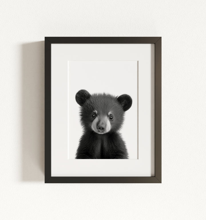 Baby Black Bear Framed Art