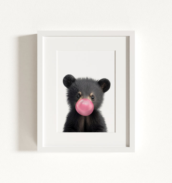Baby Black Bear Framed Art