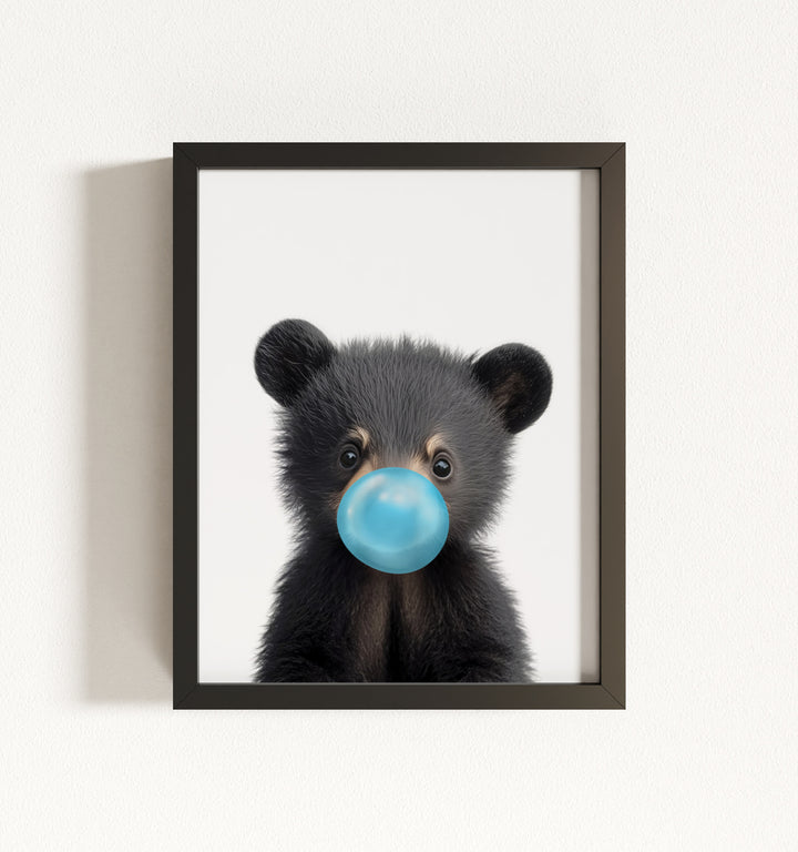 Baby Black Bear Framed Art
