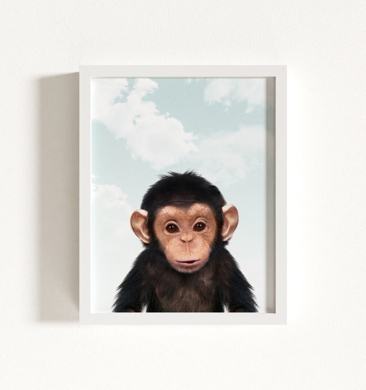 Baby Chimpanzee Framed Art