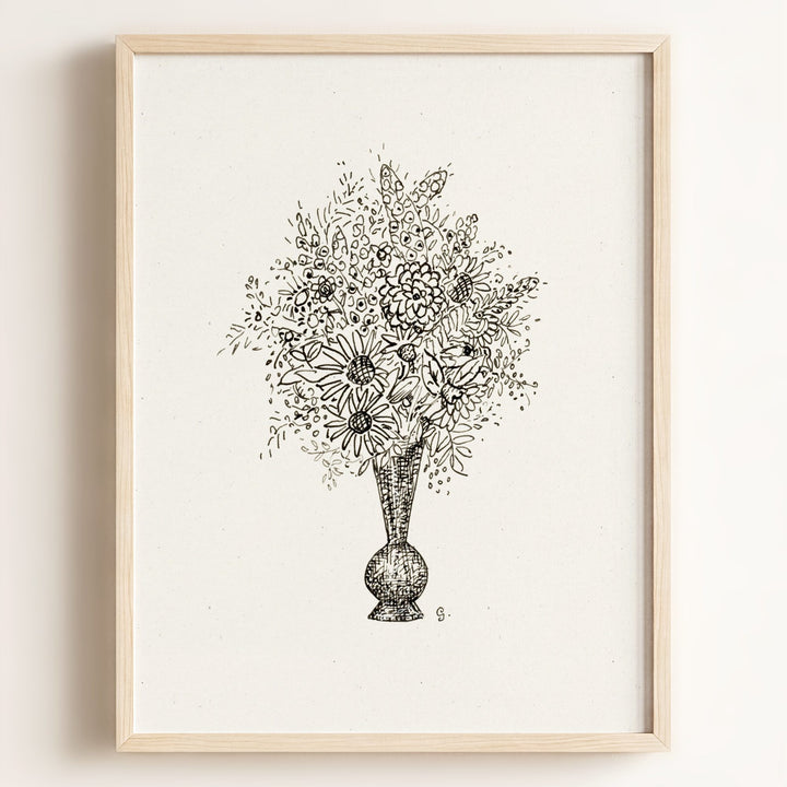 Flower Vase Art Print