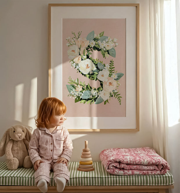 Heirloom Floral Alphabet Prints