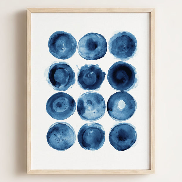 Indigo Blue Abstract Art No. 3