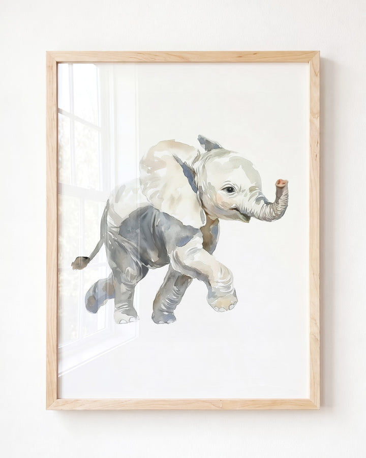 Keepsake Kingdom Watercolor Elephant Art Print