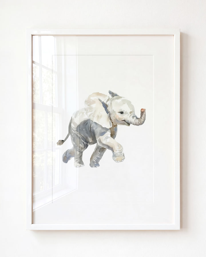Keepsake Kingdom Watercolor Elephant Art Print