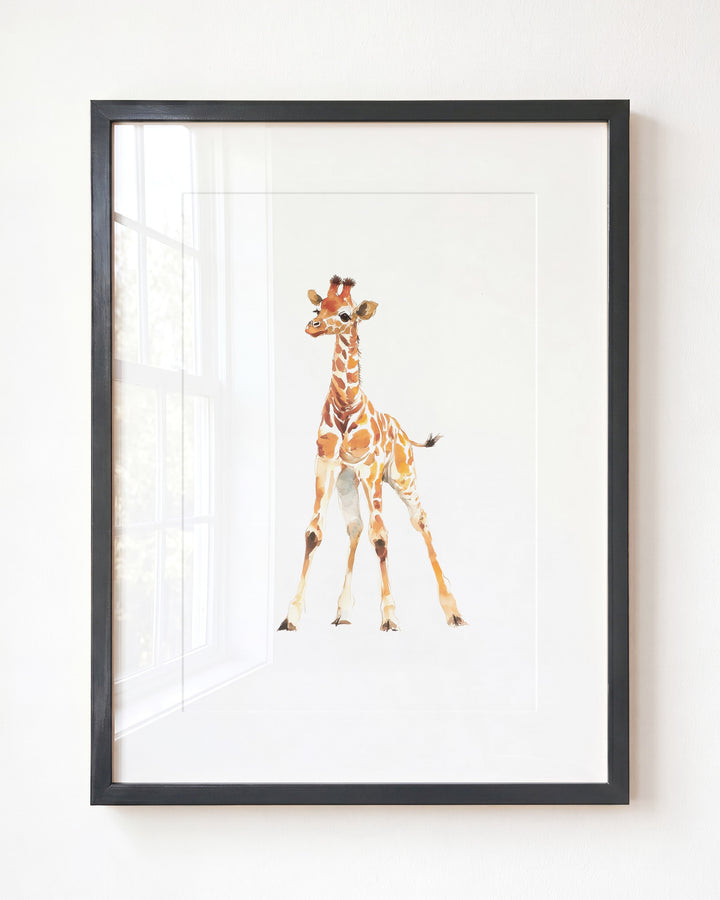 Keepsake Kingdom Watercolor Giraffe Art Print