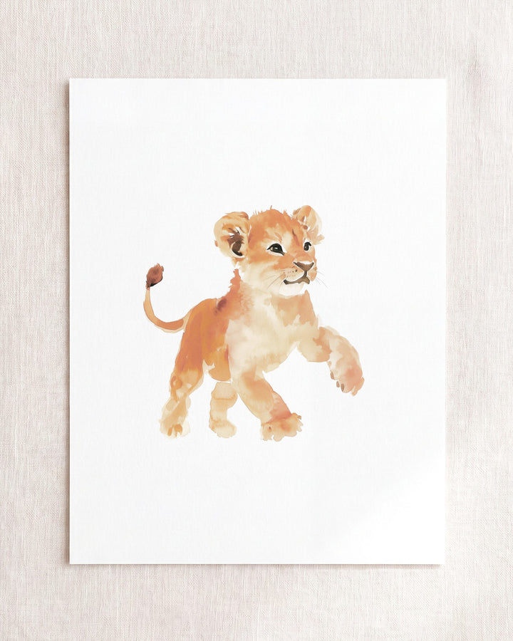 Keepsake Kingdom Watercolor Lion Art