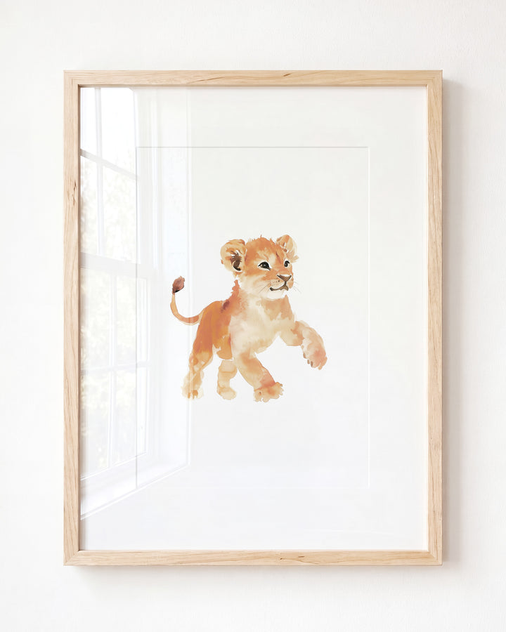 Keepsake Kingdom Watercolor Lion Art