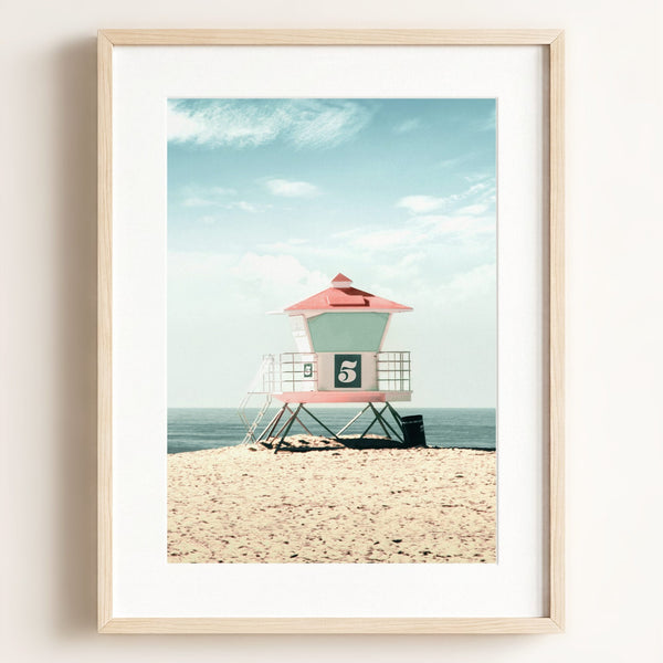 Lifeguard Stand No. 5 - Framed Art
