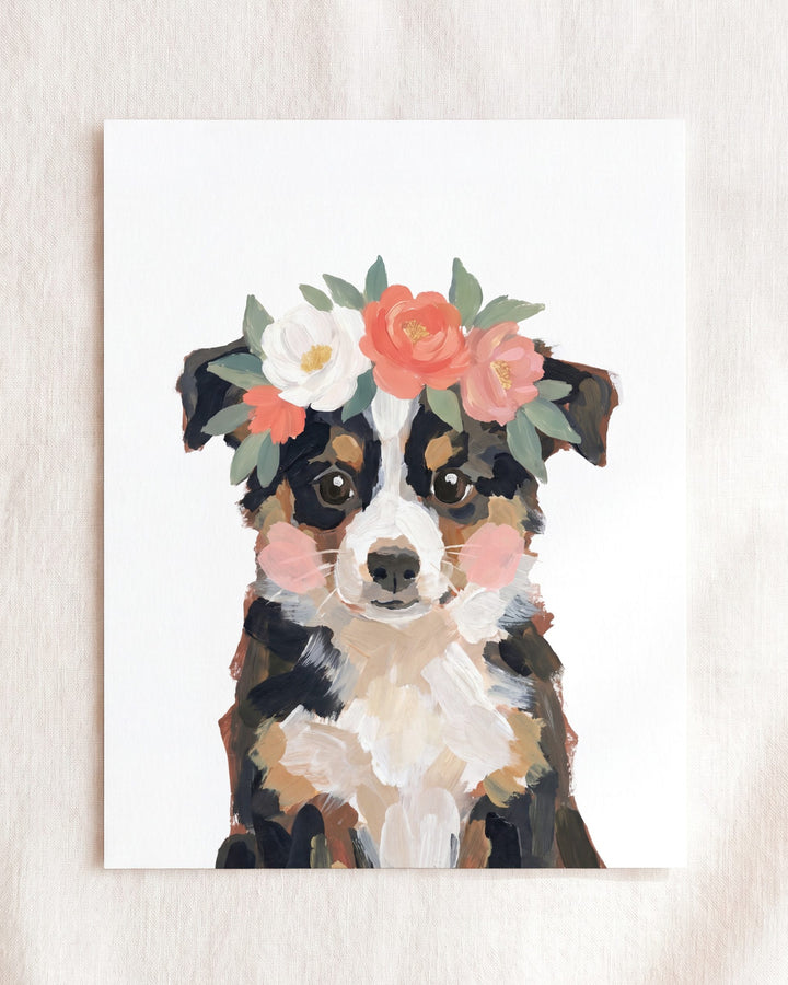 Little Painted Dog-Australian-Shepherd